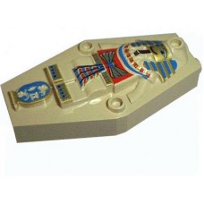 Part 30164px1 Tan Container, Coffin Lid with Mummy Relief Colorful Pattern (Sarcophagus)